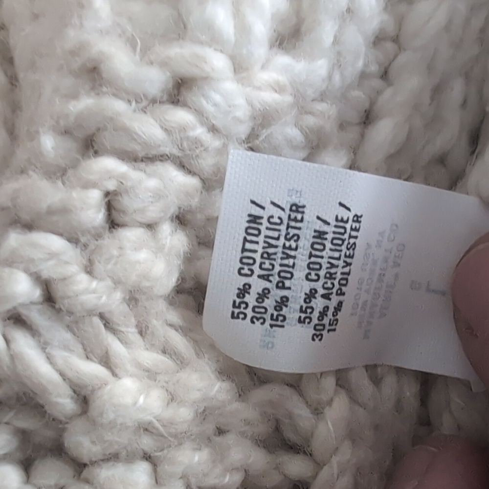 Aerie Cable Knit Sweater - Cream and Tan - Picture 5 of 5